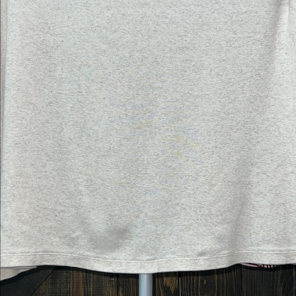 J. Jill Perfect Pima Top XL Beige Red Striped Solid Casual Neutral Soft Capsule - Picture 8 of 10